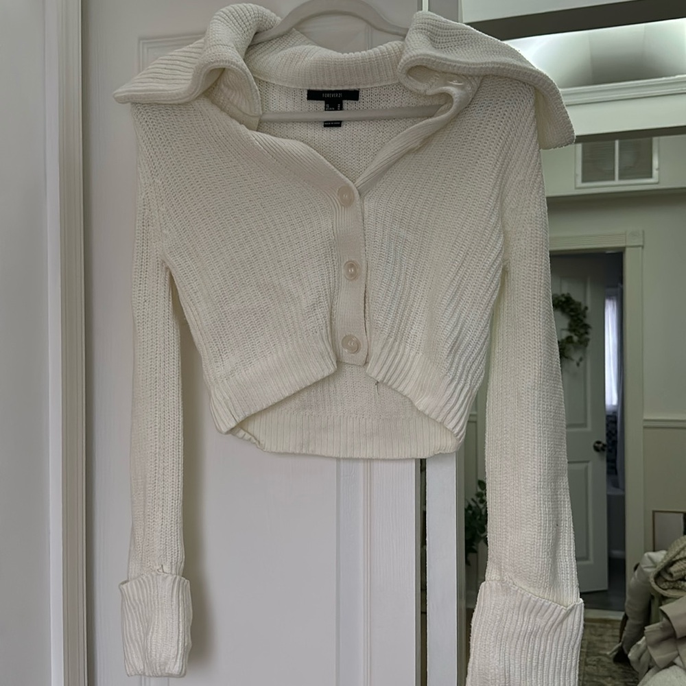 cream sweater from forever 21